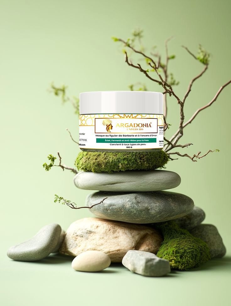 ماسك التين الشوكي مع طين الكاولين وعبق الياسمين